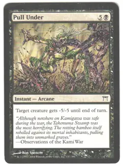 Magic_the_gathering Champions of Kamigawa Pull Under #137 2004,MTG,LP Common - Image 1