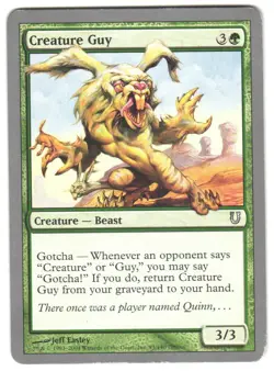 Magic_the_gathering Unhinged Creature Guy #93 2004,MTG,LP Uncommon - Image 1