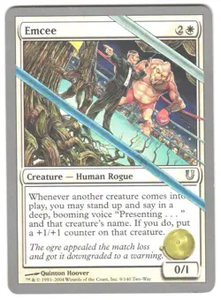 Magic_the_gathering Unhinged Emcee #9 2004,MTG,LP Uncommon - Image 1