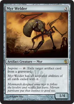 MTG Myr Welder, Mirrodin Besieged, Heavily Played, English - Image 1