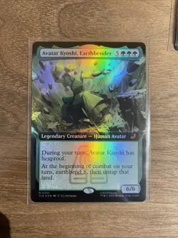 Avatar Kyoshi, Earthbender FOIL Extended Art 201 Avatar Eternal TLE MTG Unplayed - Image 1