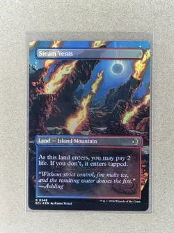 MTG Magic Lorwyn Eclipsed Steam Vents (Borderless) Foil 348 NM - Image 2