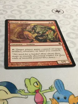 D1329 MAGIC GATHERING WORLDWAKE BAZAAR TRADER 73 MP R MTG - Image 2