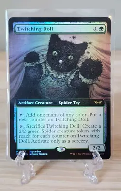 Twitching Doll - Foil - Extended - Buy A Box Promo - Duskmourn: House Of Horror - Image 1