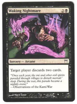 Magic_the_gathering Champions of Kamigawa Waking Nightmare #149 MTG,LP Common - Image 1