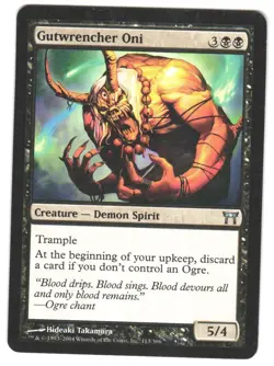 Magic_the_gathering Champions of Kamigawa Gutwrencher Oni #113 MTG,LP Uncommon - Image 1
