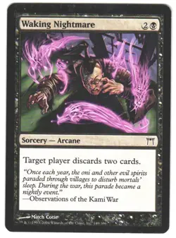 Magic_the_gathering Champions of Kamigawa Waking Nightmare #149 MTG,LP Common - Image 1