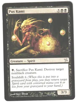 Magic_the_gathering Betrayers of Kamigawa Pus Kami #79 MTG,LP Uncommon - Image 1