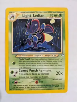 Pokemon Vintage Non-holo Rare Neo Destiny Light Ledian 24/105 WotC - Image 1