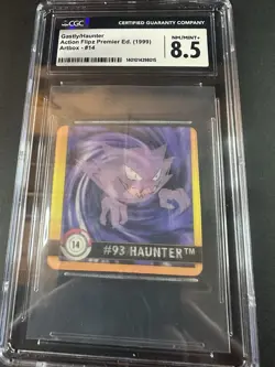 1999 Gastly / Haunter Action Flipz Premier Edition Artbox #14 CGC 8.5 Pokemon - Image 2