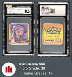 1999 Gastly / Haunter Action Flipz Premier Edition Artbox #14 CGC 8.5 Pokemon - Image 4