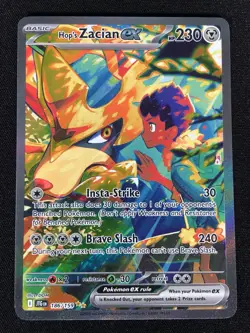 Pokemon Hop's Zacian Ex 186/159 Ultra Rare Foil (NM) - Image 1