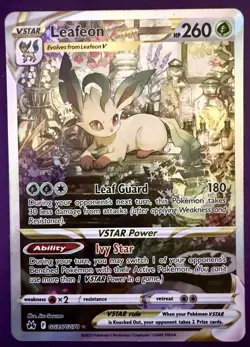 Pokemon TCG Leafeon VSTAR GG35 Crown Zenith Galarian Gallery NM/Single - Image 1