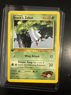 Pokemon TCG Brock's Zubat 074/132 Gym Heroes Non Holo - Image 1