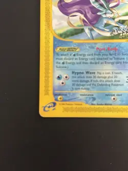 Suicune 2002 #53 Pokemon 4EVER Promo Black Star LP Non Holo - Image 2