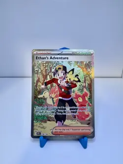 Pokemon TCG Destined Rivals Ethan's Adventure 236/182 Special Illustration Rare - Image 1