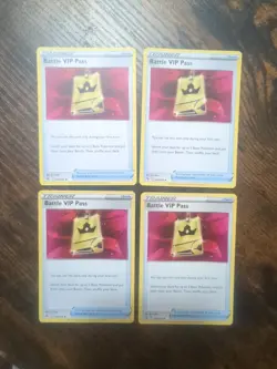 Battle VIP Pass 225/264 x4 Playset - Fusion Strike - Pokemon TCG - Image 1