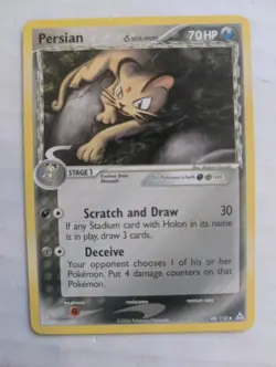 POKEMON PERSIAN (DELTA SPECIES) 48/110 EX HOLON PHANTOMS UNCOMMON 2006 - Image 1