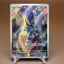 Pokemon Sawk - Illustration Rare Holo SV: White Flare 130/086 NM - Image 1