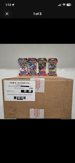 POKEMON PHANTASMAL FLAMES MEGA EVOLUTION SLEEVED BOOSTER 144-PACK CASE - Image 2
