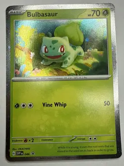 Pokemon TCG Bulbasaur Black Star Promos SVP046 Cosmos Holo NM Promo - Image 1
