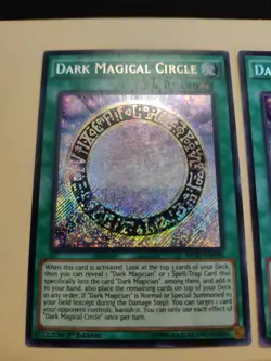 3x YuGiOh Dark Magical Circle Secret Rare 1st Edition MP17-EN100 LP - Image 3