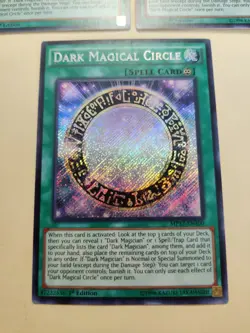 3x YuGiOh Dark Magical Circle Secret Rare 1st Edition MP17-EN100 LP - Image 5