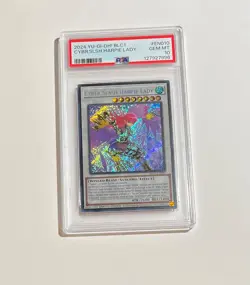 PSA 10 2024 Yu-Gi-Oh! Cyber Slash Harpie Lady #BLC1-EN010 Limited Ed Secret Rare - Image 1