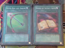 YuGiOh Silver Bow And Arrow LOB-E071/Book Of Secret Arts E034 LP/NM 1st Edition - Image 1