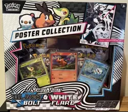 Pokemon TCG Scarlet & Violet - Black Bolt & White Flare Unova Poster Collection - Image 1