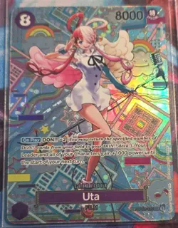 NAMCO UTA SP OP02-120 SECRET RARE FOIL AWAKENING NEW ERA 8000 ONE PIECE CCG - Image 1