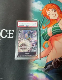 Smoker - P-025 P - OP02 Pre-Release Participant Promo - One Piece TCG PSA 10 - Image 1