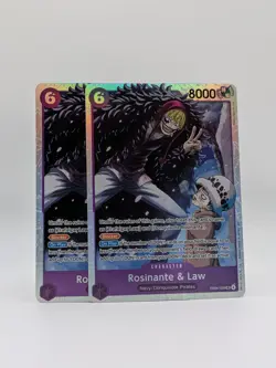 x2 One Piece TCG Rosinante & Law EB04-038 SR - THE AZURE SEA'S SEVEN - Image 1