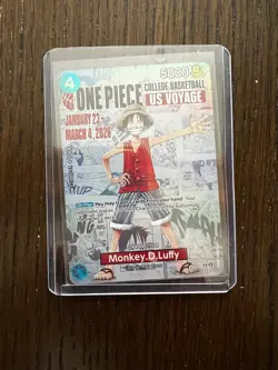 Monkey.D.Luffy (055) (College Basketball US Voyage) P-055 One Piece Promotion... - Image 1