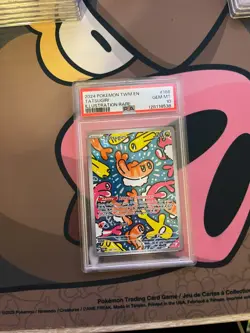2024 POKEMON TWM EN-TWILIGHT MASQUERADE ILLUSTRATION RARE #186 TATSUGIRI PSA 10 - Image 1