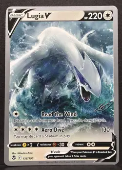 [NM] Lugia V 138/195 2023 Gabriel Fernandez Pokemon World Championships Deck - Image 1