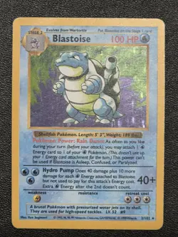Blastoise 2/102 Shadowless - 1999 WoTC Pokemon Base Set Shadowless - PL - Image 1