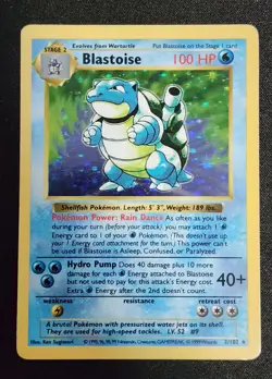 1999 Blastoise 2/102 Shadowless Rare Holo Base Set Pokemon Vintage MP - Image 1