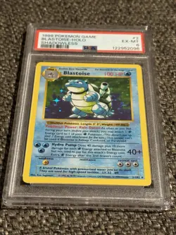 Blastoise 2/102 - Base Set SHADOWLESS Holo Rare - 1999 Pokemon #2 PSA 6 EX-MT - Image 5