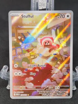 Pokemon Card TCG Stufful - 154/132 - Illustration Rare - Mega Evolution - NM - Image 1