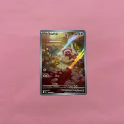 Stufful 154/132 NM Holo Illustration Rare Mega Evolution Pokemon Card TCG - Image 1