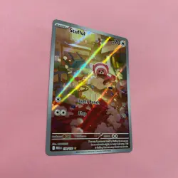 Stufful 154/132 NM Holo Illustration Rare Mega Evolution Pokemon Card TCG - Image 3