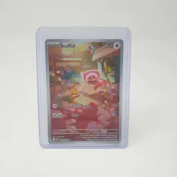 Stufful 154/132 Mega Evolution Illustration Rare Pokemon TCG Card Full Art Holo - Image 3