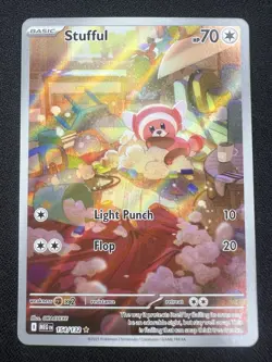 Stufful IR 154/132 MEG Mega Evolution Pokemon Card TCG - NM Illustration Rare - Image 1