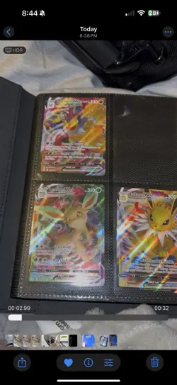 Pokemon TCG Binder Collection Large Lot of Cards Full Art V Holo Ex NM PackFresh - Image 3