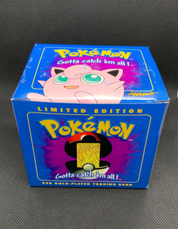 1999 Pokemon Jigglypuff Burger King 23k Gold Plated Card w/Pokeball *NIB* - Image 1