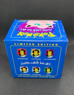 1999 Pokemon Jigglypuff Burger King 23k Gold Plated Card w/Pokeball *NIB* - Image 4