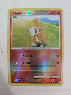 Chimchar 76/130 Diamond and Pearl Reverse Holo 2007 Pokemon Card Lp - Image 1