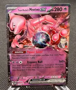 Team Rocket's Mewtwo ex 205 Sv: Scarlet & Violet Promo Cards Holo - Image 1
