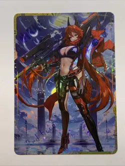 Red Hood Squad Nikke Goddess Of Victory Girl Sexy Card Holo Anime Rare Alt Art - Image 1